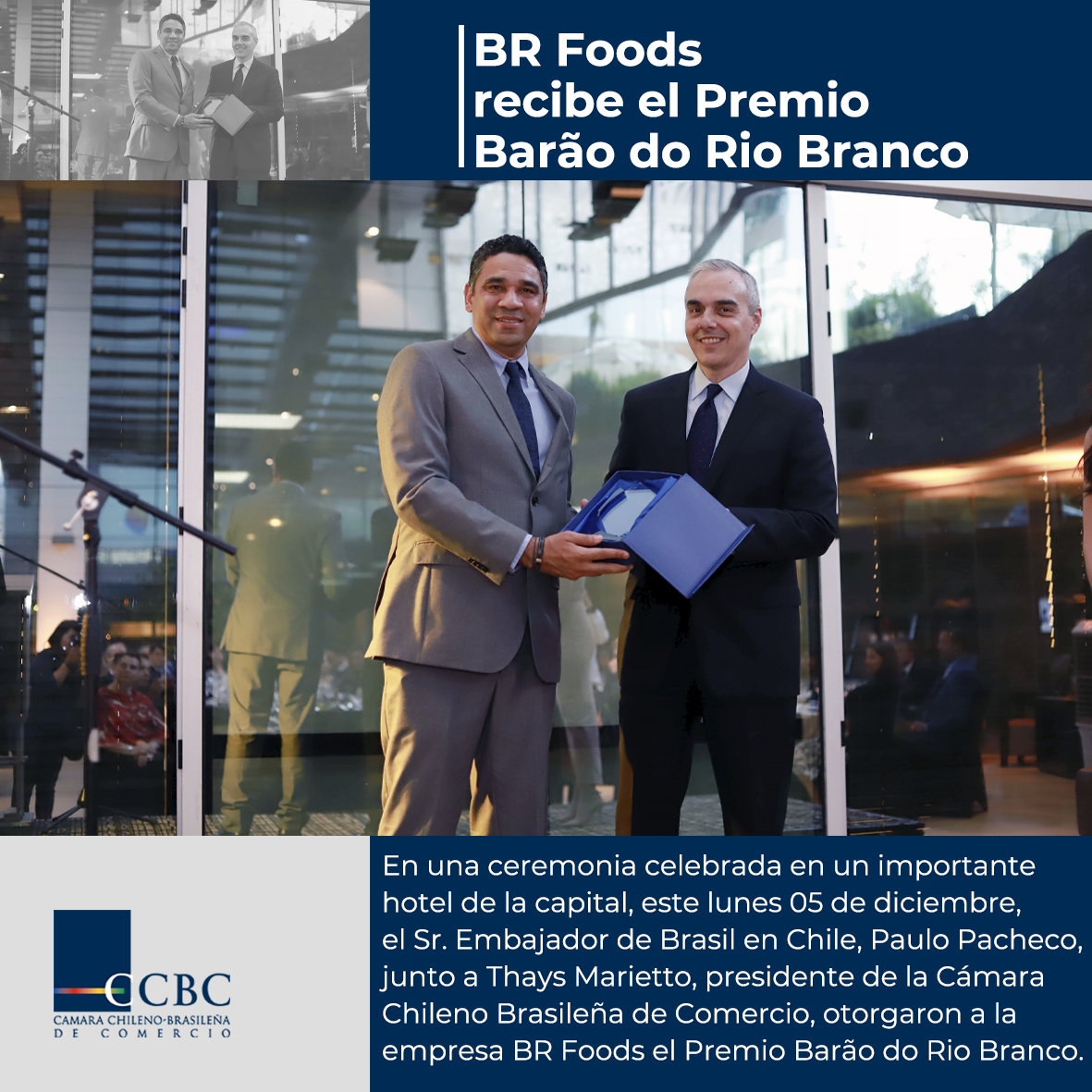 BR Foods recibe el Premio Barão do Rio Branco